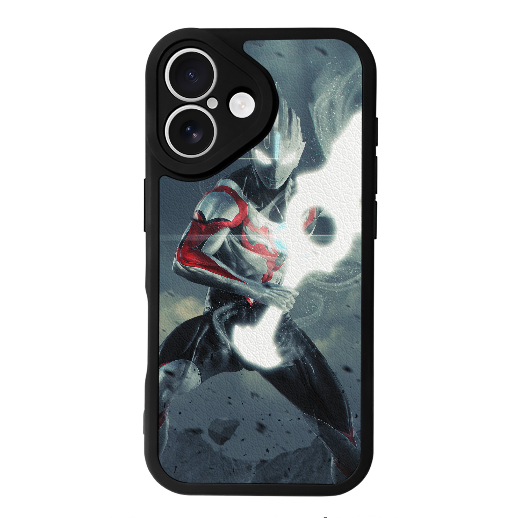 （画像用） ウルトラマン Ultraman 【iPhone 16シリーズ対応】シリコンスマホケース（レザー調） 材質：シリコン